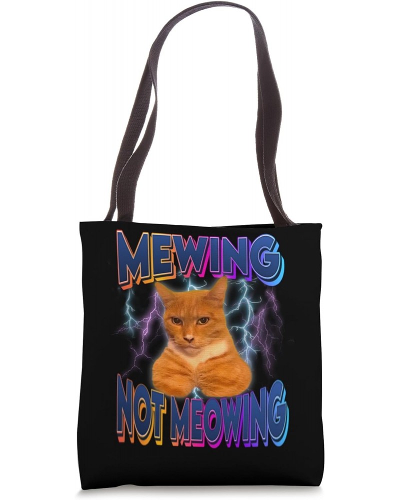 Funny Cat Meme with Meowing LooksMax Meowing Cat Tote Bag $12.37 Totes