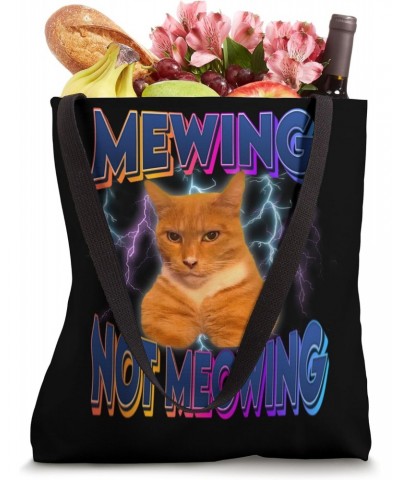 Funny Cat Meme with Meowing LooksMax Meowing Cat Tote Bag $12.37 Totes