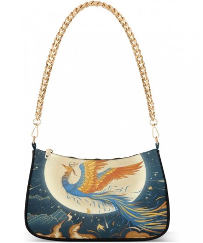 Crossbody Bags for Women Shoulder Purse Flying Phoenix Handbags Stylish Clutch Purse with Chain Strap $12.00 Totes