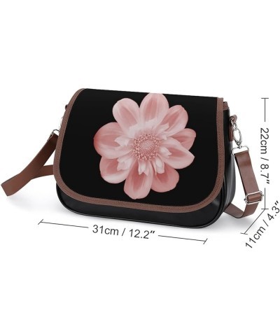 Printed Crossbody Bag Shoulder Bag PU Leather Women's Designer Satchels Colorful Chrysanthemum Sunflower Color8 $26.99 Crossb...