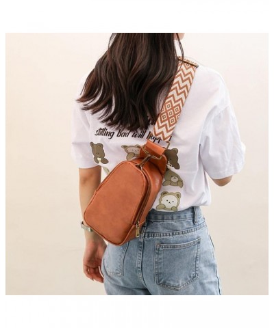 Retro and Practical PU Leather Crossbody Sling Bag for Women Lightweight Durable Easy to Carry Wide Uses Ideal Gift 4 $9.68 C...