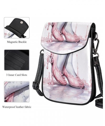 Faux Leather Crossbody Bag for Women, Messenger Bag, Shoulder Bag, sport ballet $12.08 Crossbody Bags