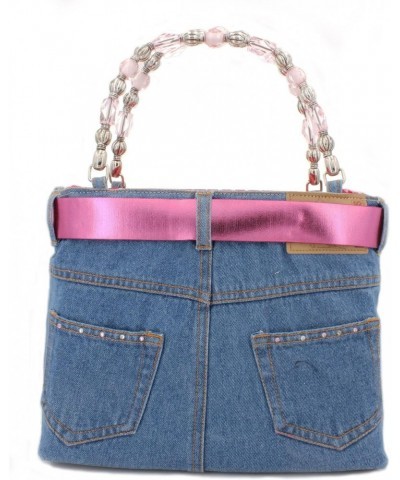 Jean Purse w/Belt Buckle - BG-BJ119MPK Pink $29.16 Handbags