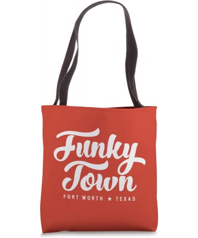 FUNKY TOWN Fort Worth TX Script Design Tote Bag $10.60 Totes