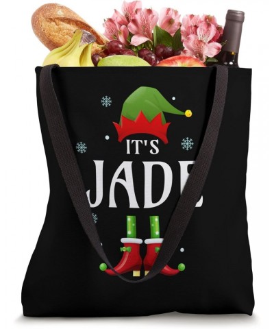 It's Jade Elf Funny Personalized Name Christmas Jade Xmas Tote Bag $11.89 Totes