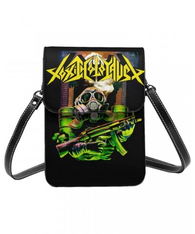 Toxic Holocaust From The Ashes Of Nuclear Destruction Small Fashion Crossbody Bag Cell Phone Purse Pu Leather Outdoor Shoulde...