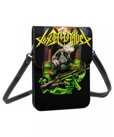 Toxic Holocaust From The Ashes Of Nuclear Destruction Small Fashion Crossbody Bag Cell Phone Purse Pu Leather Outdoor Shoulde...