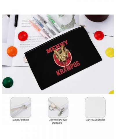 Merry Krampus Canvas Wallet Slim Wristlets Bag Credit Card Clutch Purses $11.82 Wallets