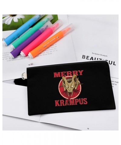 Merry Krampus Canvas Wallet Slim Wristlets Bag Credit Card Clutch Purses $11.82 Wallets