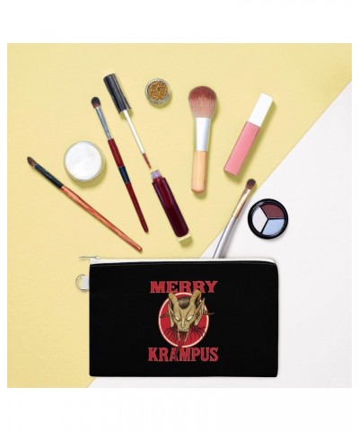 Merry Krampus Canvas Wallet Slim Wristlets Bag Credit Card Clutch Purses $11.82 Wallets