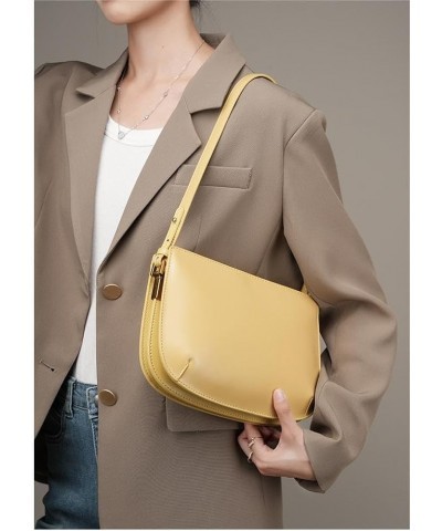 Leather Small Crossbody Bag for Women Purse Handbag Satchel Shoulder Bags Wristlet Clutch Yellow $33.75 Satchels