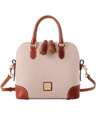 Handbag, Pebble Grain Domed Satchel Oyster $65.52 Satchels