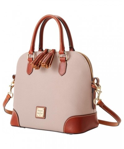 Handbag, Pebble Grain Domed Satchel Oyster $65.52 Satchels