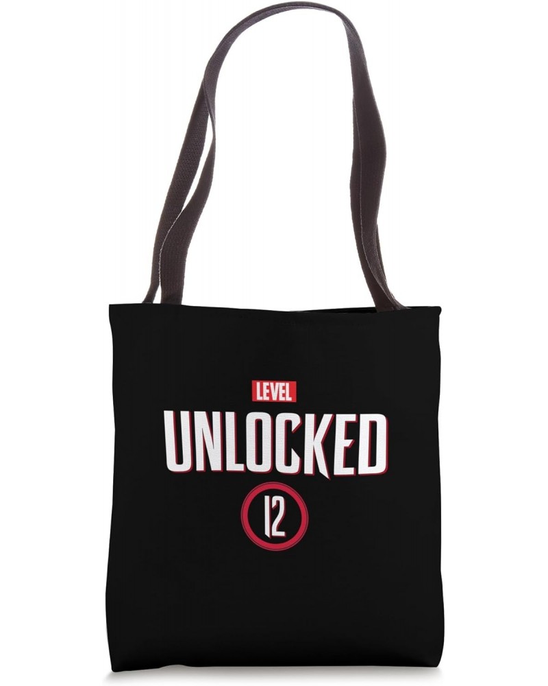 Level 12 Unlocked Gamer 12th Born in 2012 Video Game lovers Tote Bag $10.58 Totes