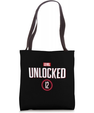 Level 12 Unlocked Gamer 12th Born in 2012 Video Game lovers Tote Bag $10.58 Totes