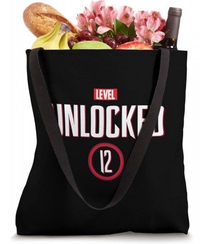 Level 12 Unlocked Gamer 12th Born in 2012 Video Game lovers Tote Bag $10.58 Totes