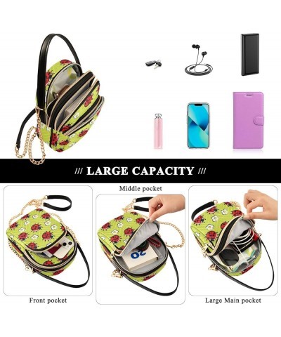 Crossbody Bags for Women Green Spiders Quilted Chain Crossbody Purses Trendy Cross Body Phone Purse Handbag Color 14 $12.74 C...