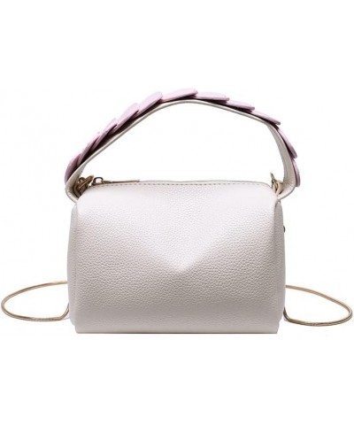 Top Handle Shoulder Handbags for Women, Fashion PU Leather Crossbody Bags Shoulder Bag Top Handle Hobo Purses White $17.04 Sh...