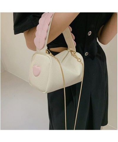 Top Handle Shoulder Handbags for Women, Fashion PU Leather Crossbody Bags Shoulder Bag Top Handle Hobo Purses White $17.04 Sh...