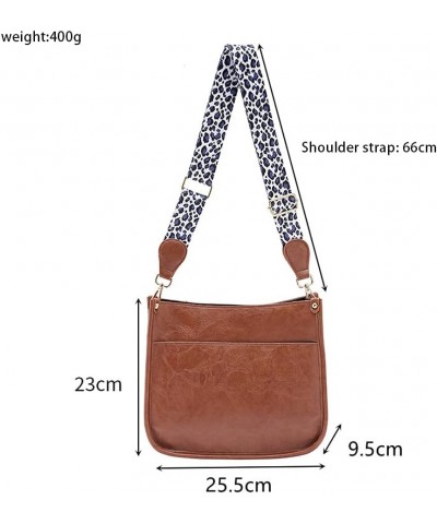 Fashion Shoulder Bag Purse with Adjustable Strap Women Leopard Guitar Strap Crossbody Bag Solid Color Leather Purse Green $11...