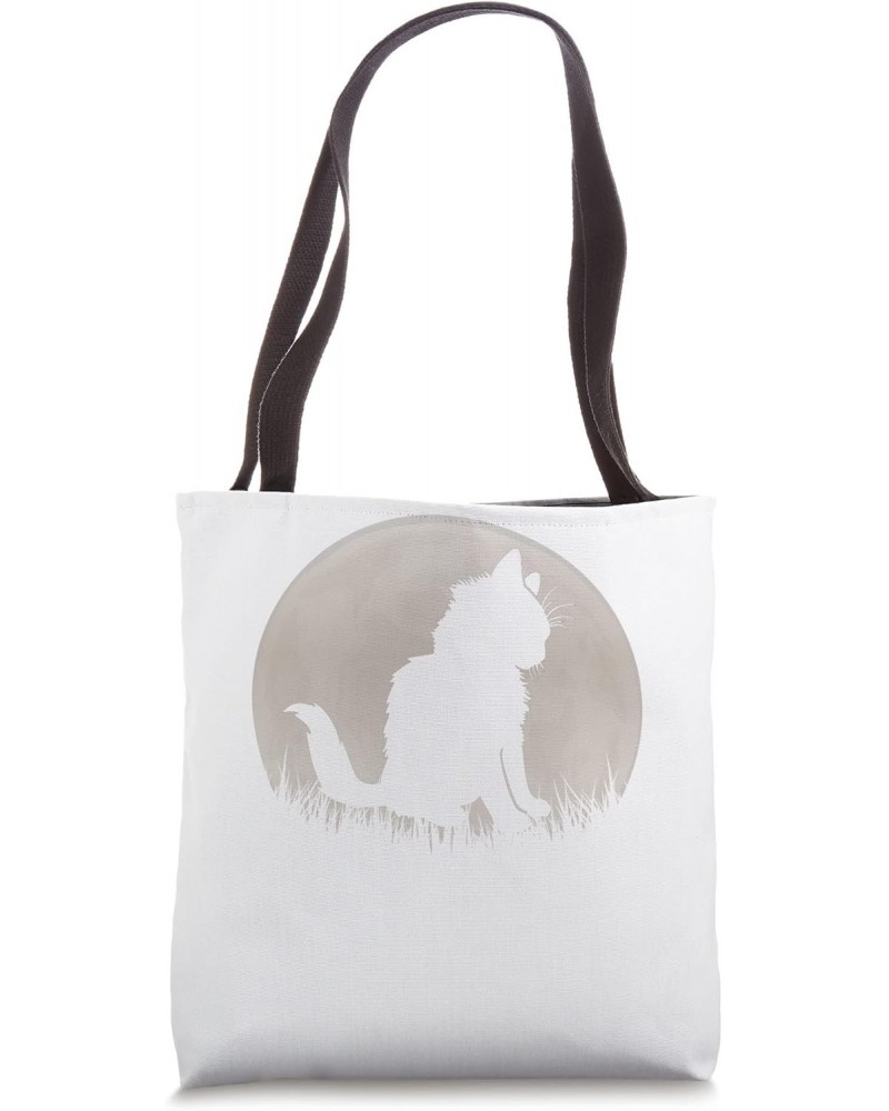 Cat In Moonlight Tote Bag $13.80 Totes