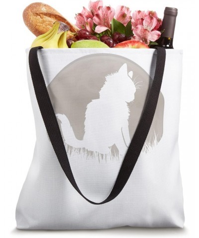 Cat In Moonlight Tote Bag $13.80 Totes