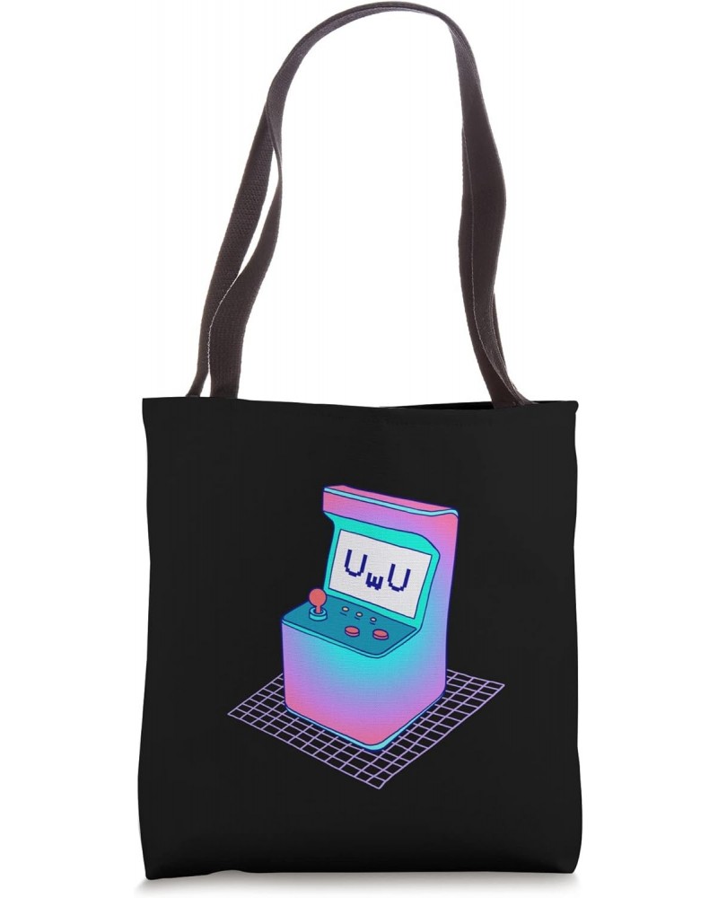 UWU Face Video Game / Japanese Kawaii 90s Vaporwave Gaming Tote Bag $11.72 Totes