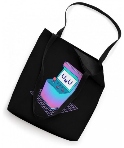 UWU Face Video Game / Japanese Kawaii 90s Vaporwave Gaming Tote Bag $11.72 Totes