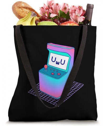 UWU Face Video Game / Japanese Kawaii 90s Vaporwave Gaming Tote Bag $11.72 Totes