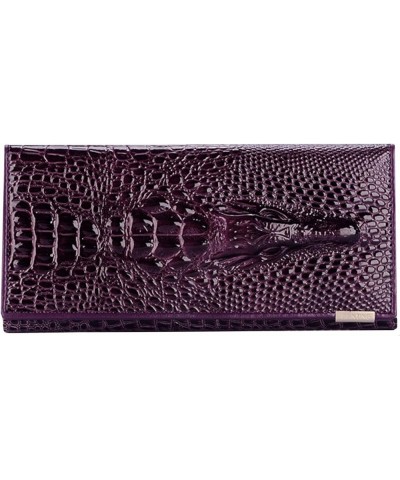 Women Long Envelope Wallet Handbag Purse Fashion Designer Card Holder Gradient Color Organize Bag (1190 Khaki) 1190 Purple $1...