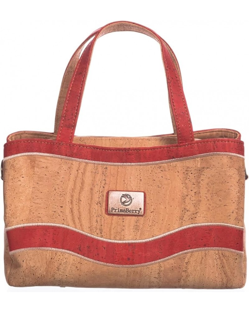 Cork Handbag in Sea - Red, size: One Size Sea - Red $19.80 Handbags