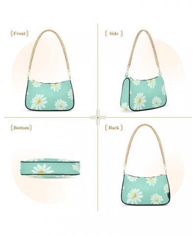 Poppies Floral Sunflower Shoulder Bag for Women Small Purse Fashion Chain Purse Satchel Handbags with Chain Strap for Sister ...