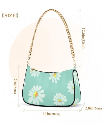 Poppies Floral Sunflower Shoulder Bag for Women Small Purse Fashion Chain Purse Satchel Handbags with Chain Strap for Sister ...