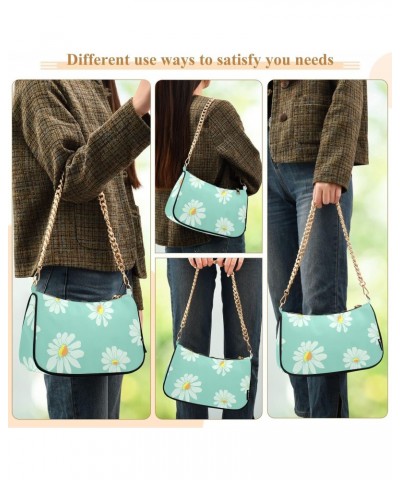 Poppies Floral Sunflower Shoulder Bag for Women Small Purse Fashion Chain Purse Satchel Handbags with Chain Strap for Sister ...