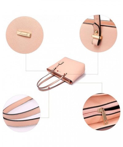 Purses and Handbags for Women Fashion Tote Bags Shoulder Bag Top Handle Satchel Bags 3pcs-chic Pink $20.64 Totes