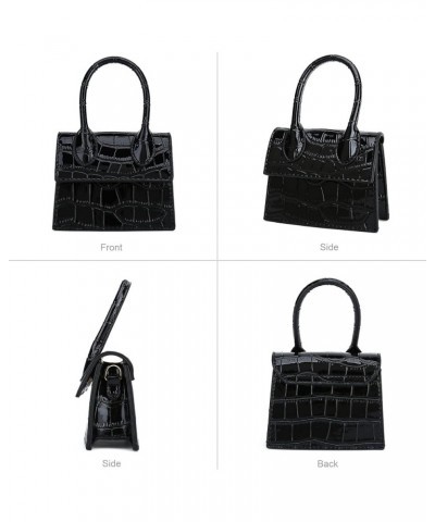 Mini Purse for Women, Mini Bag with Crocodile Pattern Black Crocodile Pattern $11.45 Crossbody Bags