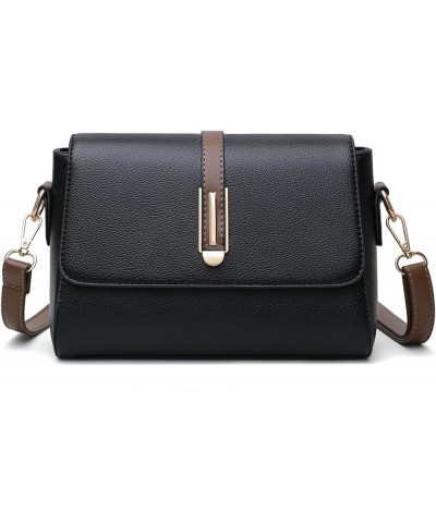 PU Leather Shoulder Bag Soft Multi Functional Large Capacity Women Purse Shoulder Bag for Wandering Shopping Black $10.85 Sho...