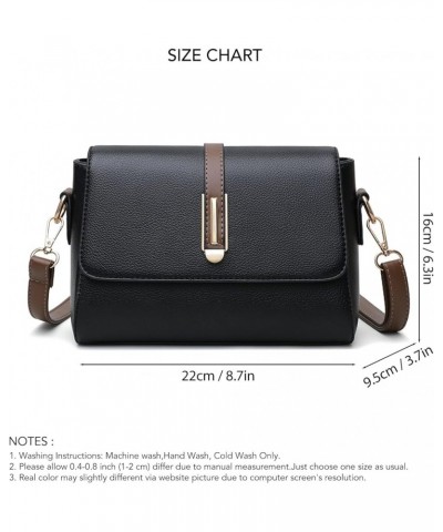 PU Leather Shoulder Bag Soft Multi Functional Large Capacity Women Purse Shoulder Bag for Wandering Shopping Black $10.85 Sho...