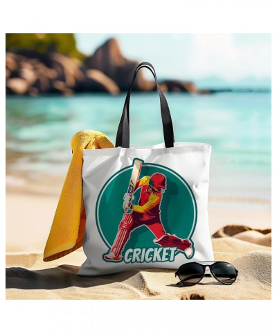 Cricket Tote Bag for Women Men Casual Tote Bag Cloth Canvas Shopping Bags with Handles Cute Bags Everyday Use 16" x 16" Aesth...