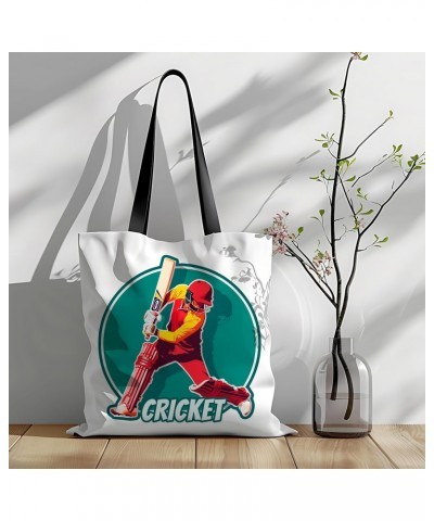 Cricket Tote Bag for Women Men Casual Tote Bag Cloth Canvas Shopping Bags with Handles Cute Bags Everyday Use 16" x 16" Aesth...