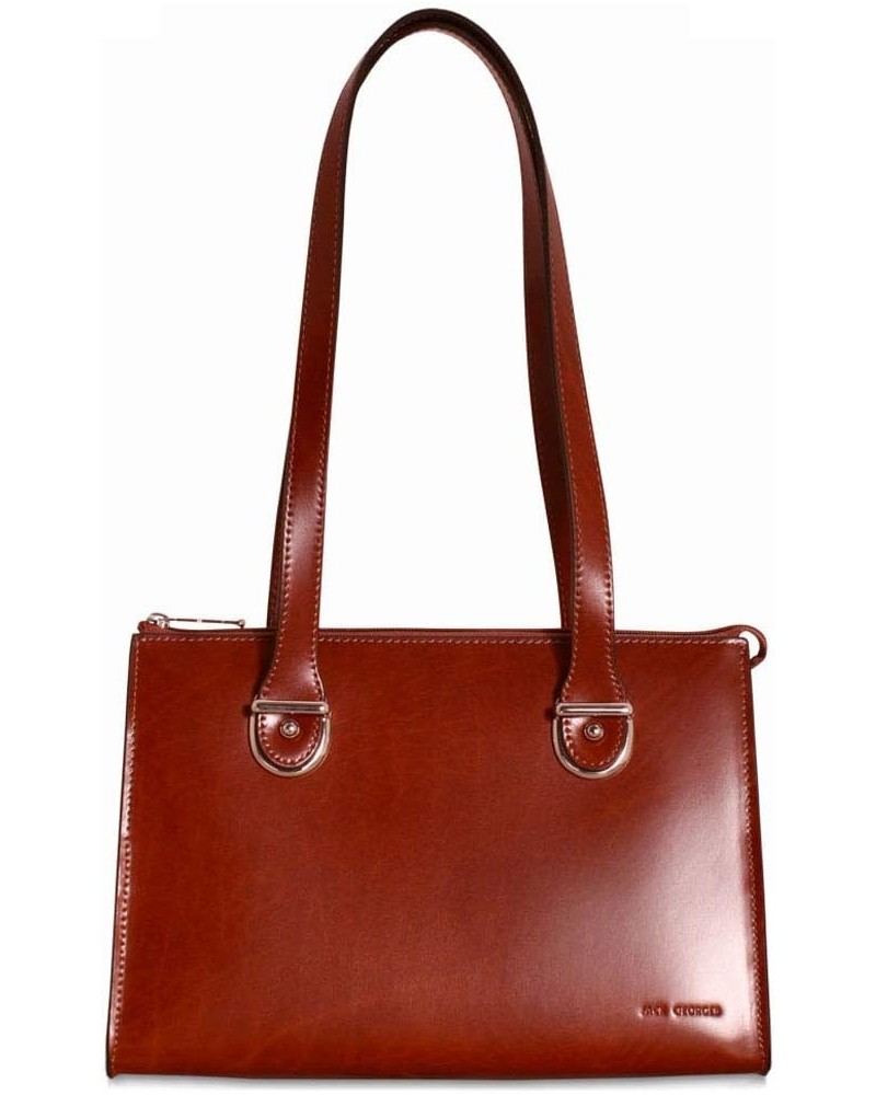 Milano Shoulder Handbag 3604 (Black) Cognac $58.11 Shoulder Bags