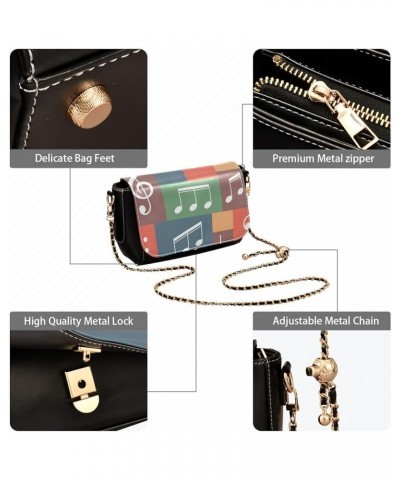 Crossbody Bags for Women Trendy Women's Black Shoulder Bag Small PU Leather Flap Cross Body Bag Handbags Pattern14 $21.72 Cro...