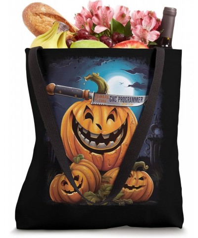 CNC Programmer Funny Halloween Fun Pun Spooky Tote Bag $15.29 Totes