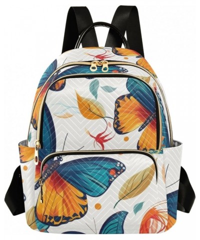 Butterfly Leaf Fashion Backpack Purse Ladies Fashion Rucksack Travel Shoulder Bag Casual Daily Backpack Work Bag Small $19.97...