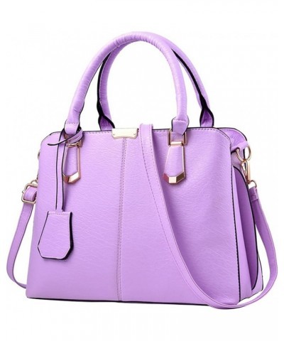 Women's Soft Faux Leather Tote Shoulder Bag New Women's Bag Simple Handbag Single Shoulder Large Bag Crossbody Bag Purple $11...