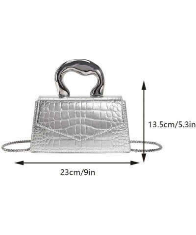 Women Pattern Sling Bag Vintage Satchel Bag Solid Color Multifunctional Ladies Girls Trendy Bag White $32.70 Crossbody Bags