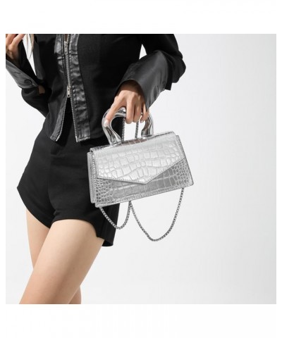 Women Pattern Sling Bag Vintage Satchel Bag Solid Color Multifunctional Ladies Girls Trendy Bag White $32.70 Crossbody Bags