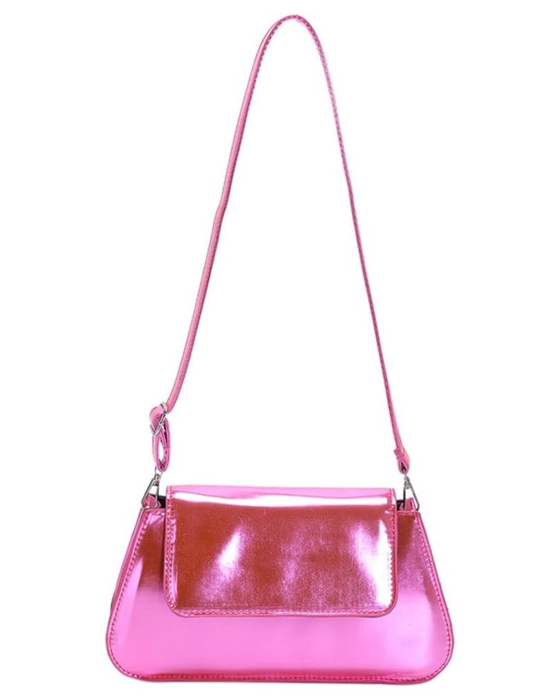 Women's Shoulder Purse Laser Bag Y2K Clutch Bag Chic Handbag Shoulder Bag A-pink $11.00 Shoulder Bags