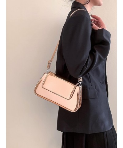 Women's Shoulder Purse Laser Bag Y2K Clutch Bag Chic Handbag Shoulder Bag A-pink $11.00 Shoulder Bags