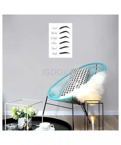 Eyebrow Beauty Poster Eyebrow Shape Guide Chart Poster Beauty Salon Art Aesthetic Poster (4) Canvas Poster Wall Art Decor Pri...